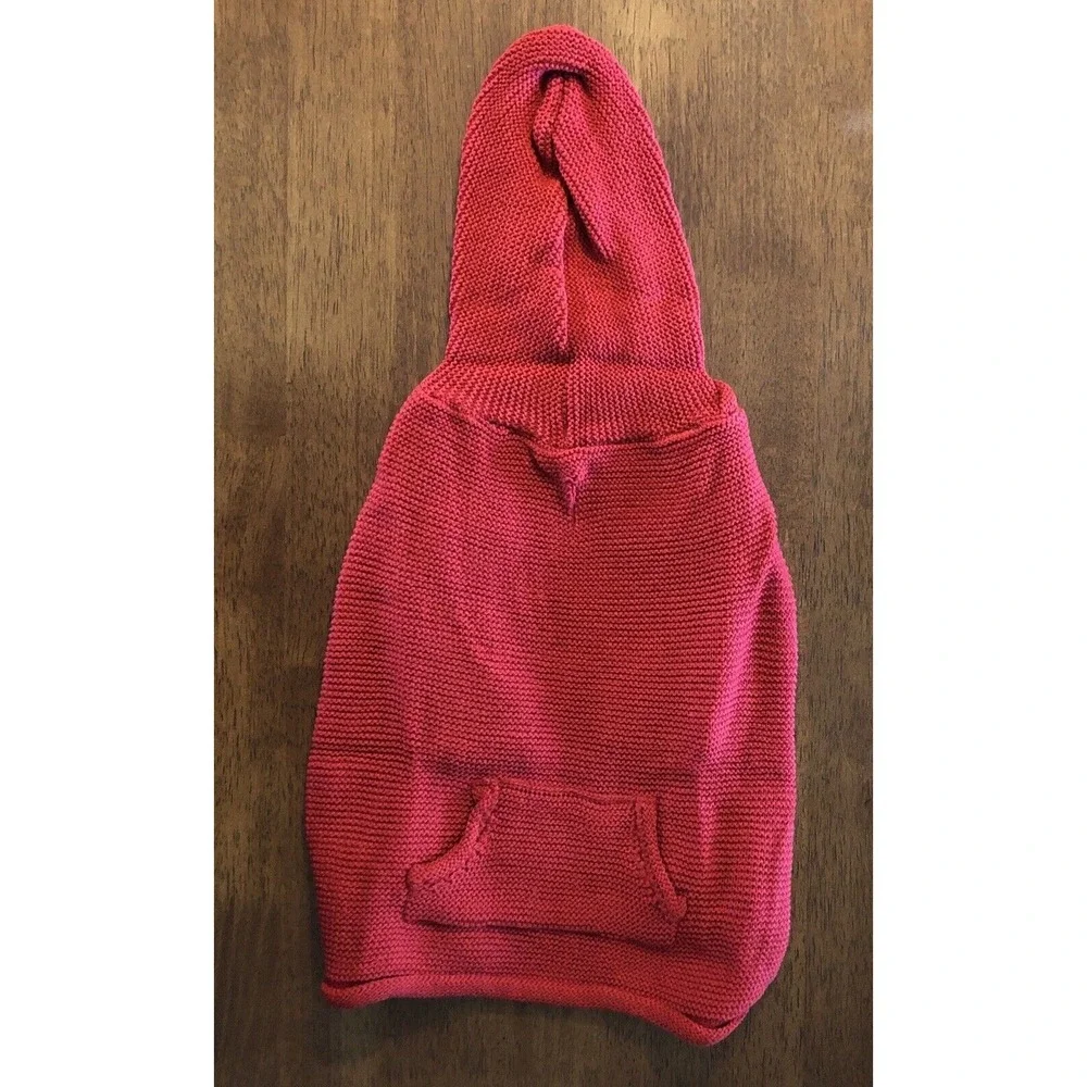 Vibrant‎ Life Dog Pet Holiday Red Hoodie Sweater Medium 20-50 LB NEW